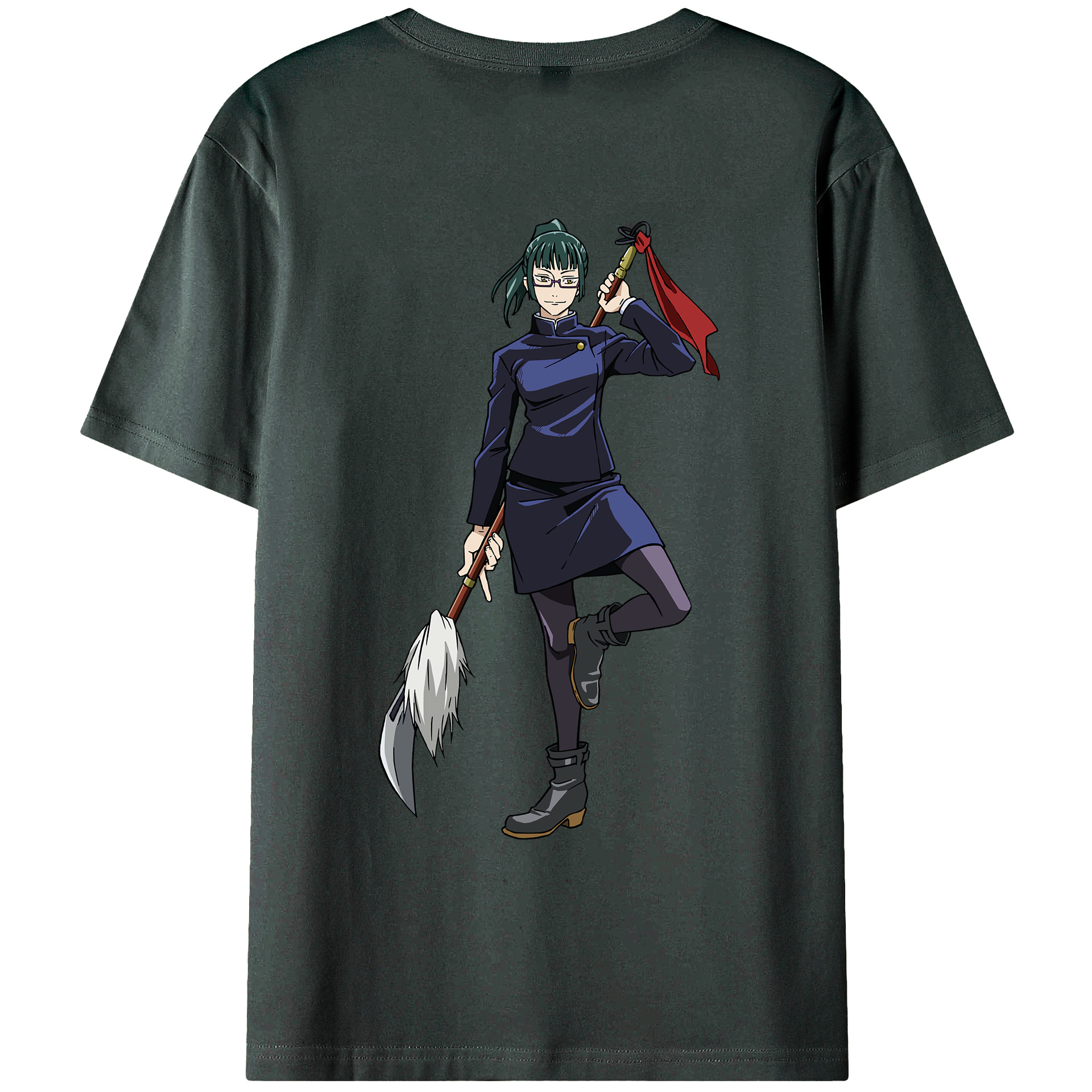 （画像用） 呪術廻戦 Jujutsu Kaisen 綿100％ メンズ半袖Tシャツ（バックプリント） 通気性